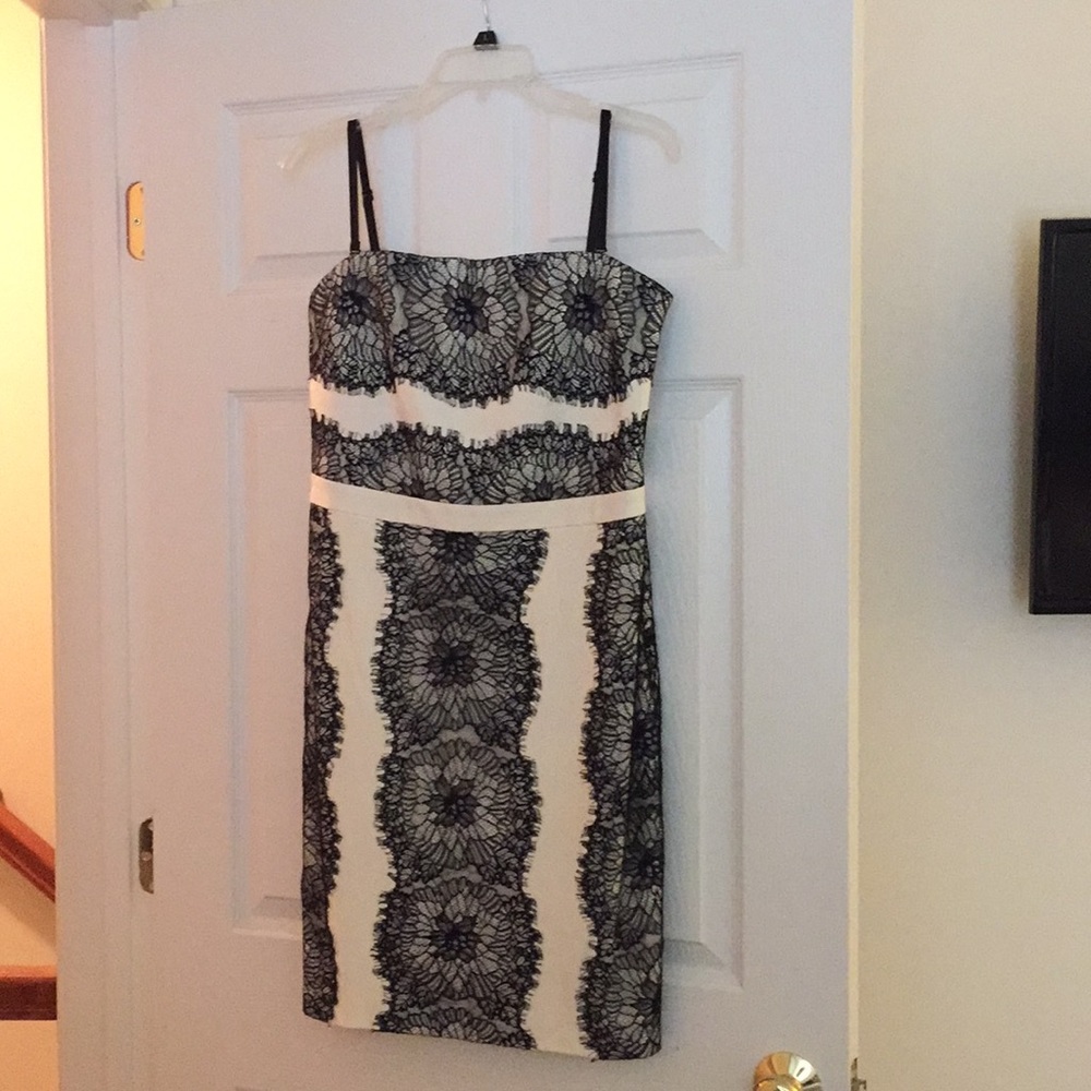 bebe Black and white dress